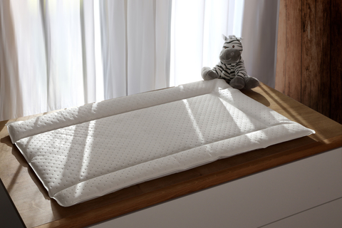 Bebeluca White Quilted Warm Feel Supersoft Changing Mat Medium Size - Washable & Tumble Dry
