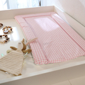 Bebeluca Pink Gingham PVC Changing Mat Medium Size